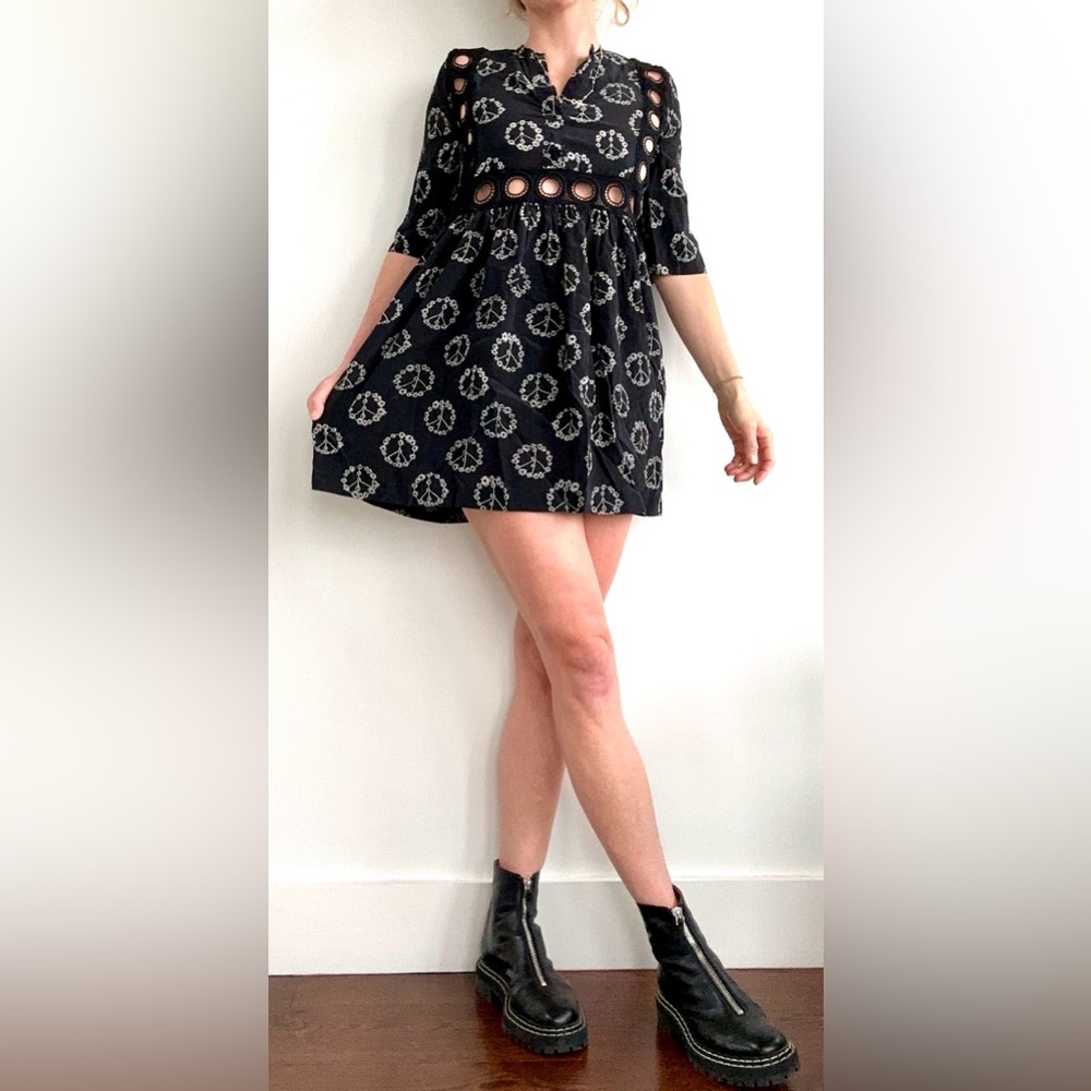 Sandro peace sign dress